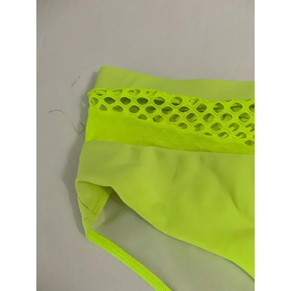 Neon Green Plus Size Bikini Bottoms